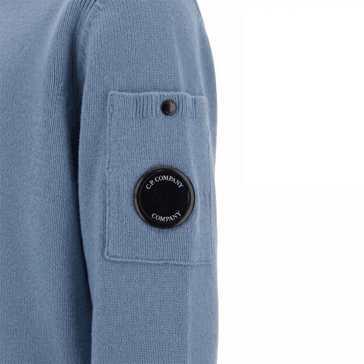 C.P. COMPANY GIROCOLLO M/L.DUSTY BLUE