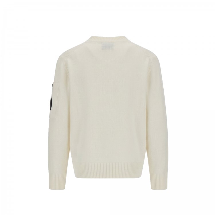 C.P. COMPANY GIROCOLLO M/L.GAUZE WHITE