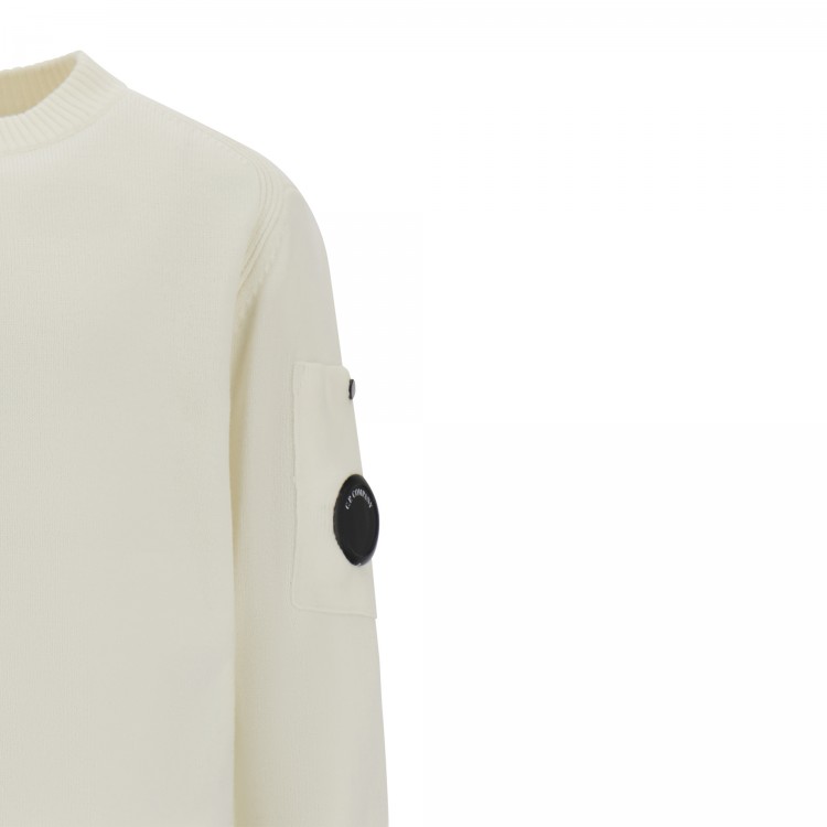 C.P. COMPANY GIROCOLLO M/L.GAUZE WHITE