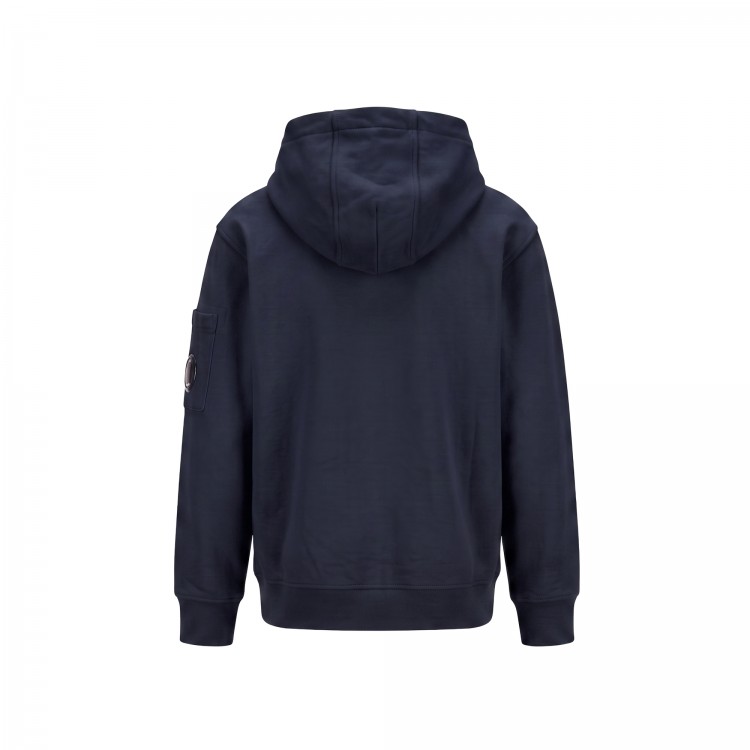 C.P. COMPANY FELPA C/CAPPUCCIO.BLUE NAVY