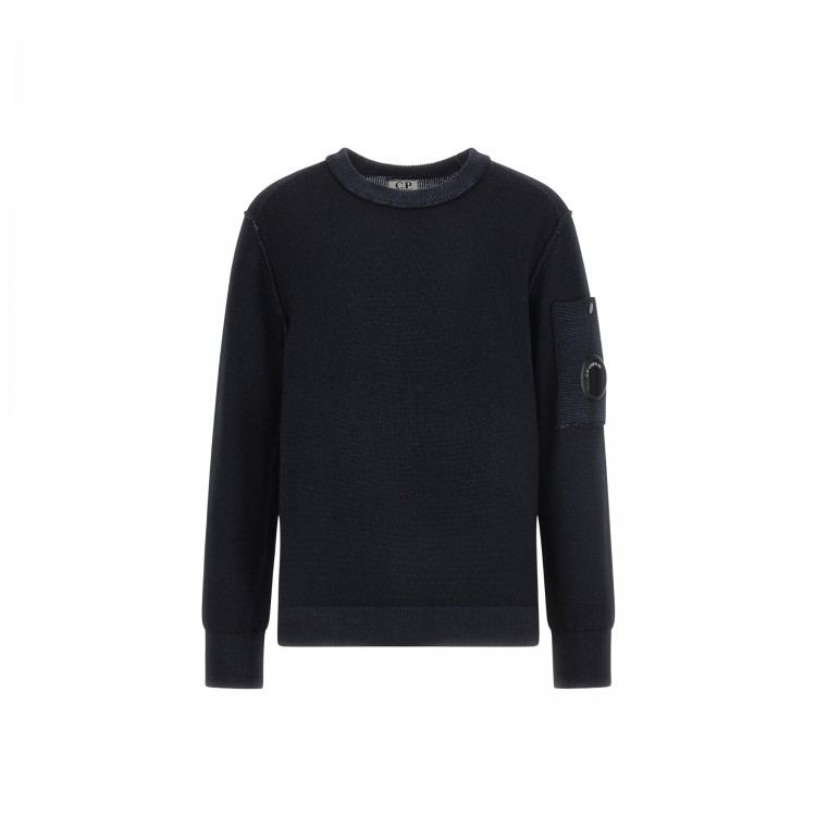 C.P. COMPANY GIROCOLLO M/L.TOTAL ECLIPSE BLUE
