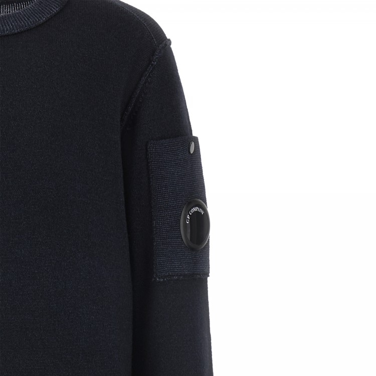C.P. COMPANY GIROCOLLO M/L.TOTAL ECLIPSE BLUE
