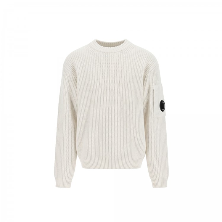 C.P. COMPANY GIROCOLLO M/L.GAUZE WHITE
