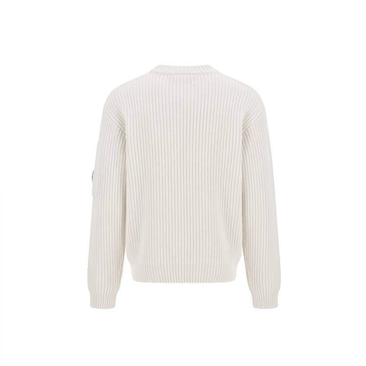 C.P. COMPANY GIROCOLLO M/L.GAUZE WHITE