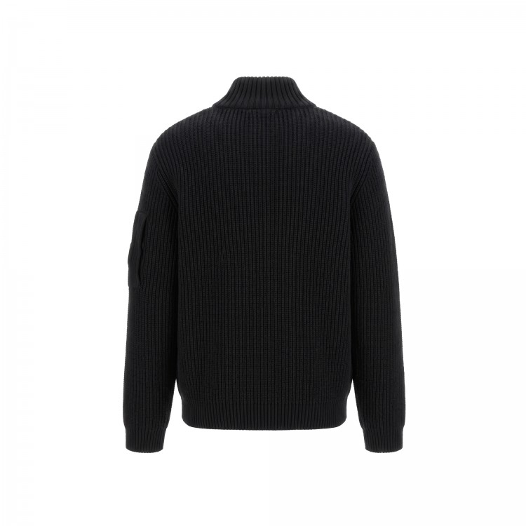 C.P. COMPANY MAGLIA C/ZIP.NERO/BLACK