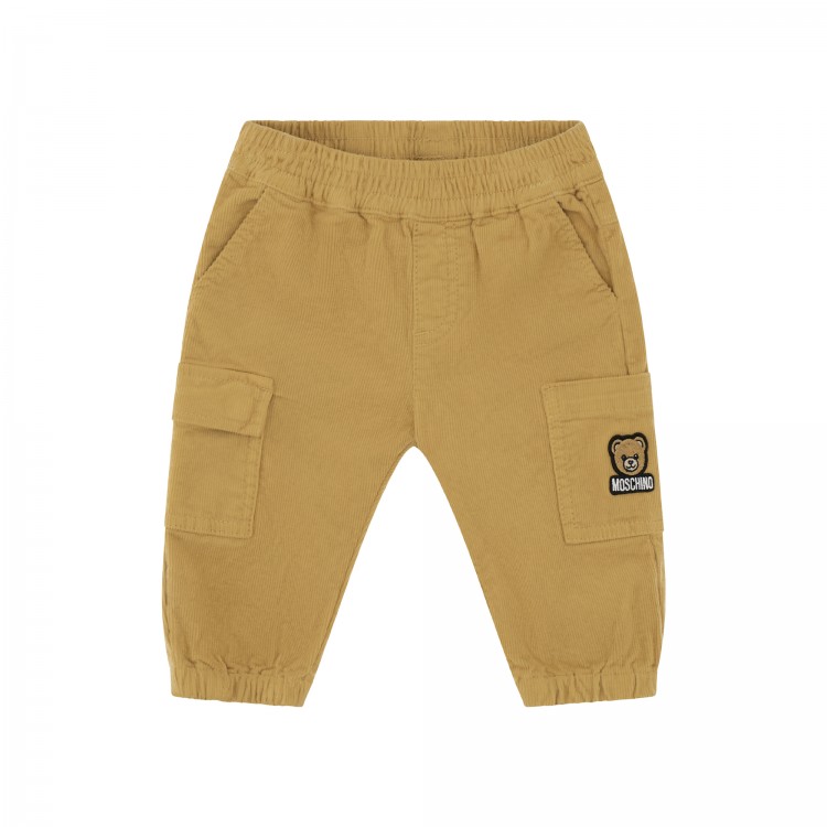 MOSCHINO PANTALONE LUNGO.BEAR BROWN