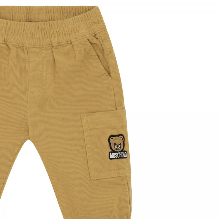 MOSCHINO PANTALONE LUNGO.BEAR BROWN