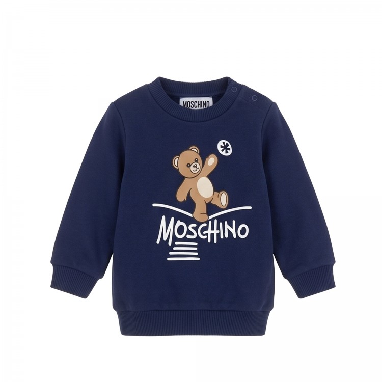 MOSCHINO GIROCOLLO M/L.BLU NAVY