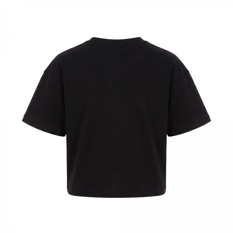 MSGM BOXY JERSEY T-SHIRT  GIRL NERO/BLACK