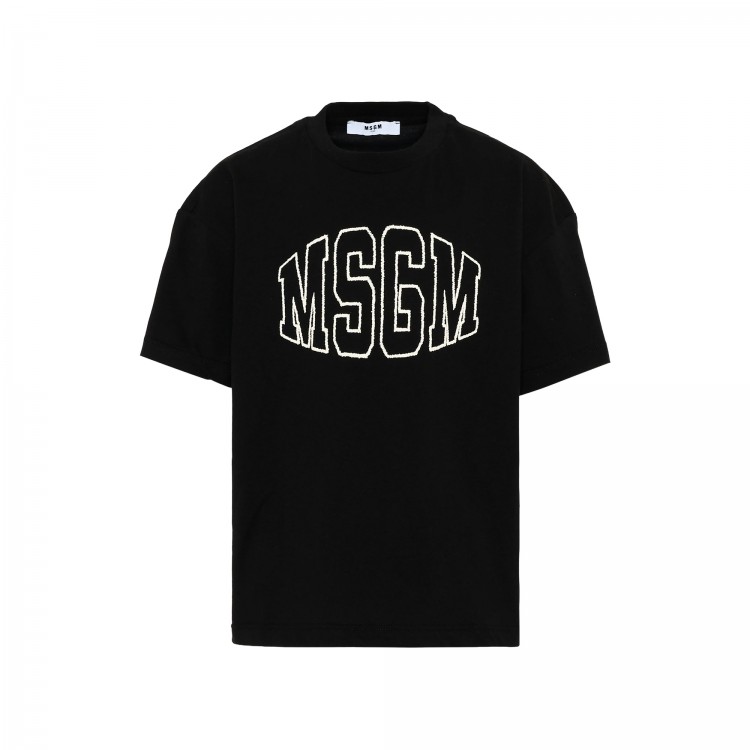 MSGM OVER JERSEY T-SHIRT UNISEX NERO/BLACK