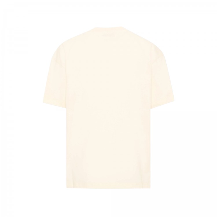 MSGM T-shirt crema con logo bambini