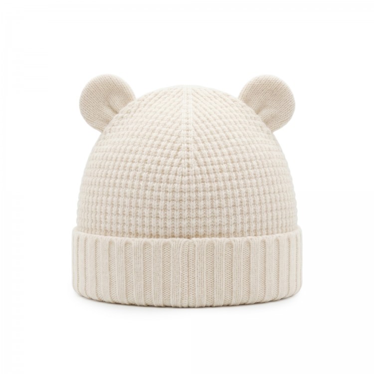 MONCLER Berretto panna neonati