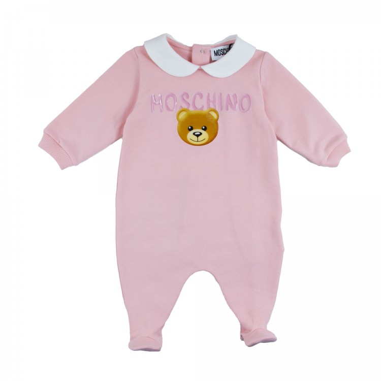 MOSCHINO Tutina rosa  neonata