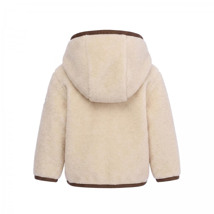 MONCLER ZIP UP CARDIGAN.Light Beige