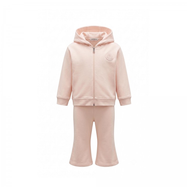 MONCLER Completo 2 pezzi rosa neonata