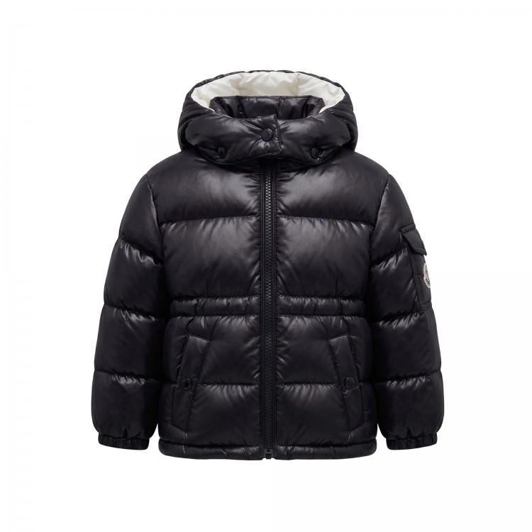 MONCLER Giubbotto nero neonata