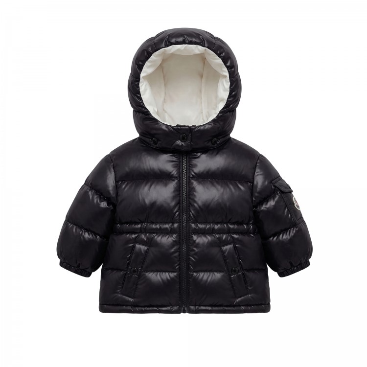MONCLER Giubbotto nero neonata