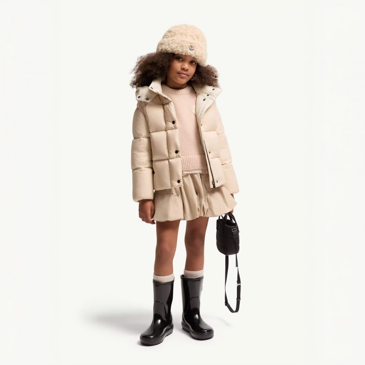 MONCLER Giubbotto beige Parana bambina