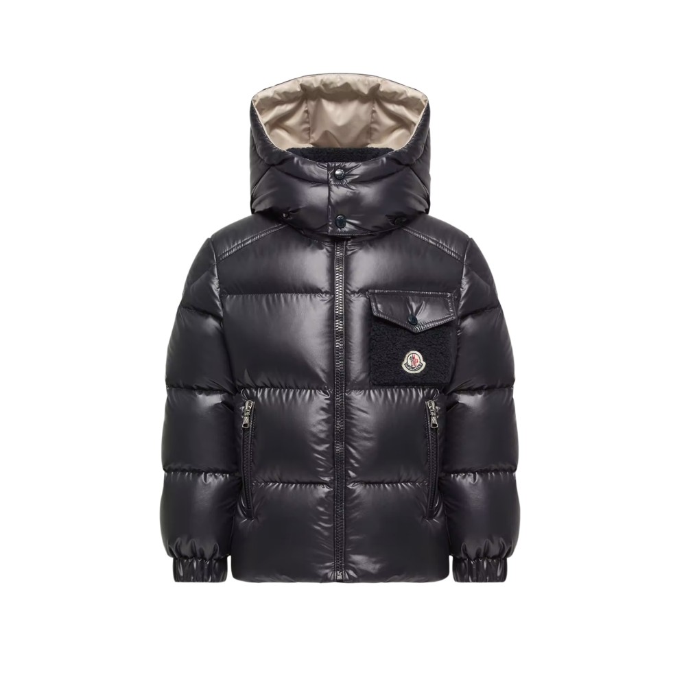 MONCLER Giubbotto blu navy...