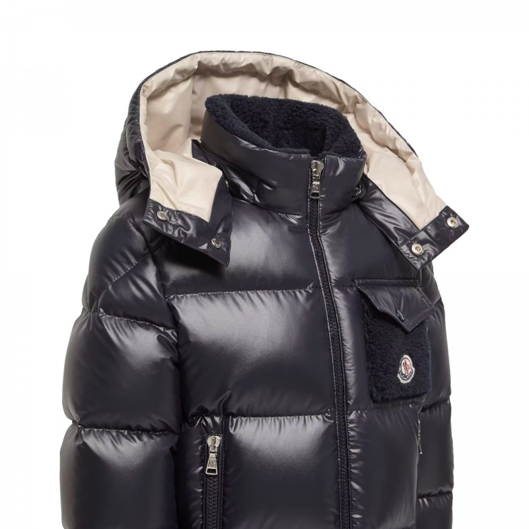MONCLER Giubbotto blu navy Yule bambini