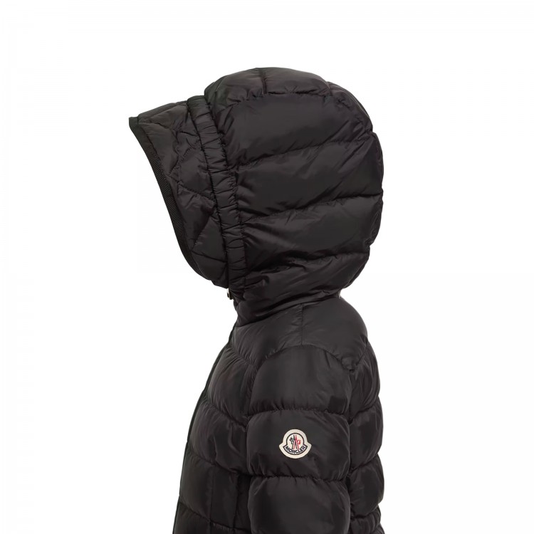 MONCLER Giubbotto nero Avoce bambina