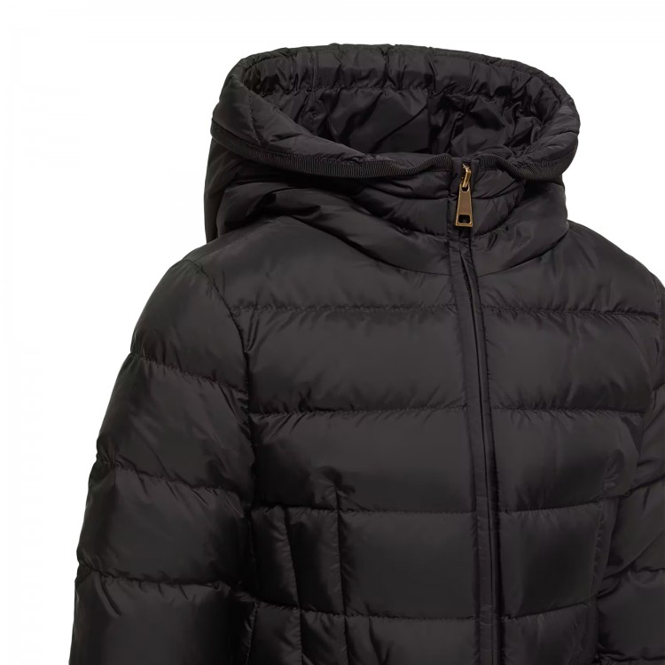 MONCLER Giubbotto nero Avoce bambina