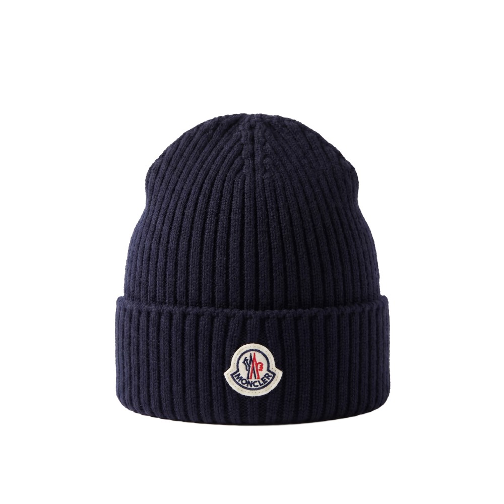 MONCLER Berretto blu navy...