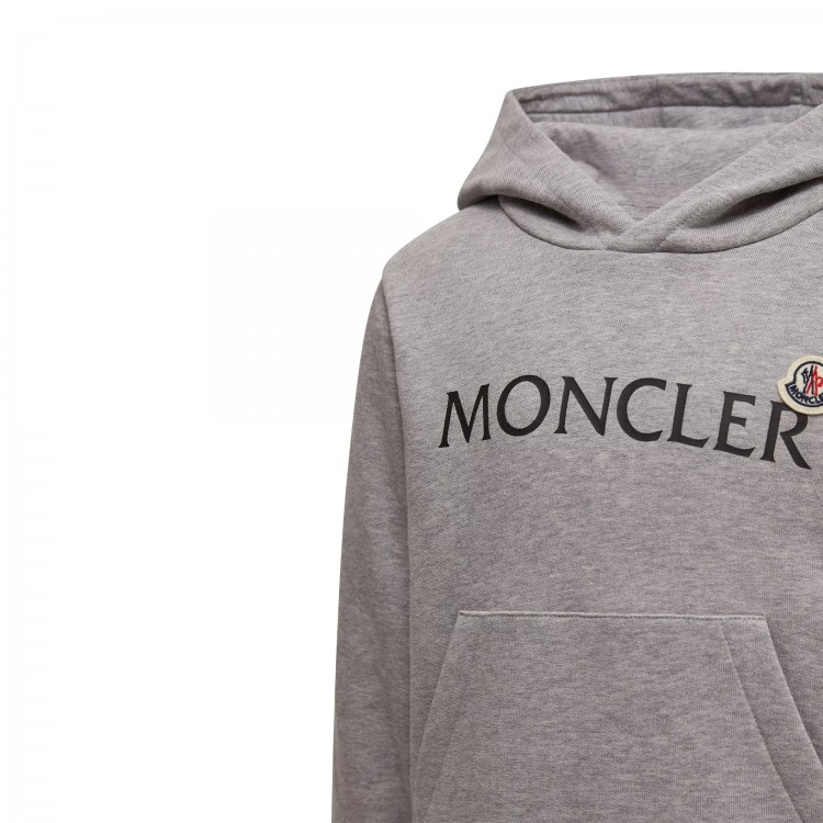 MONCLER HOODIE SWEATER.GREY