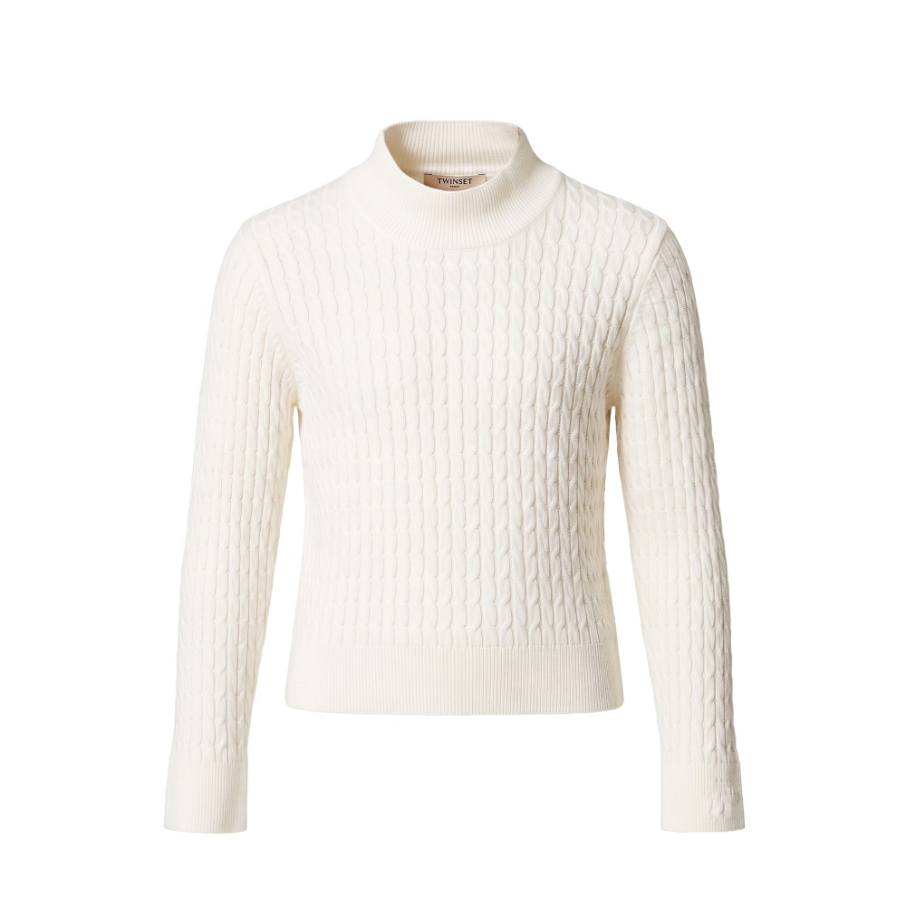 TWIN-SET Lupetto panna bambina