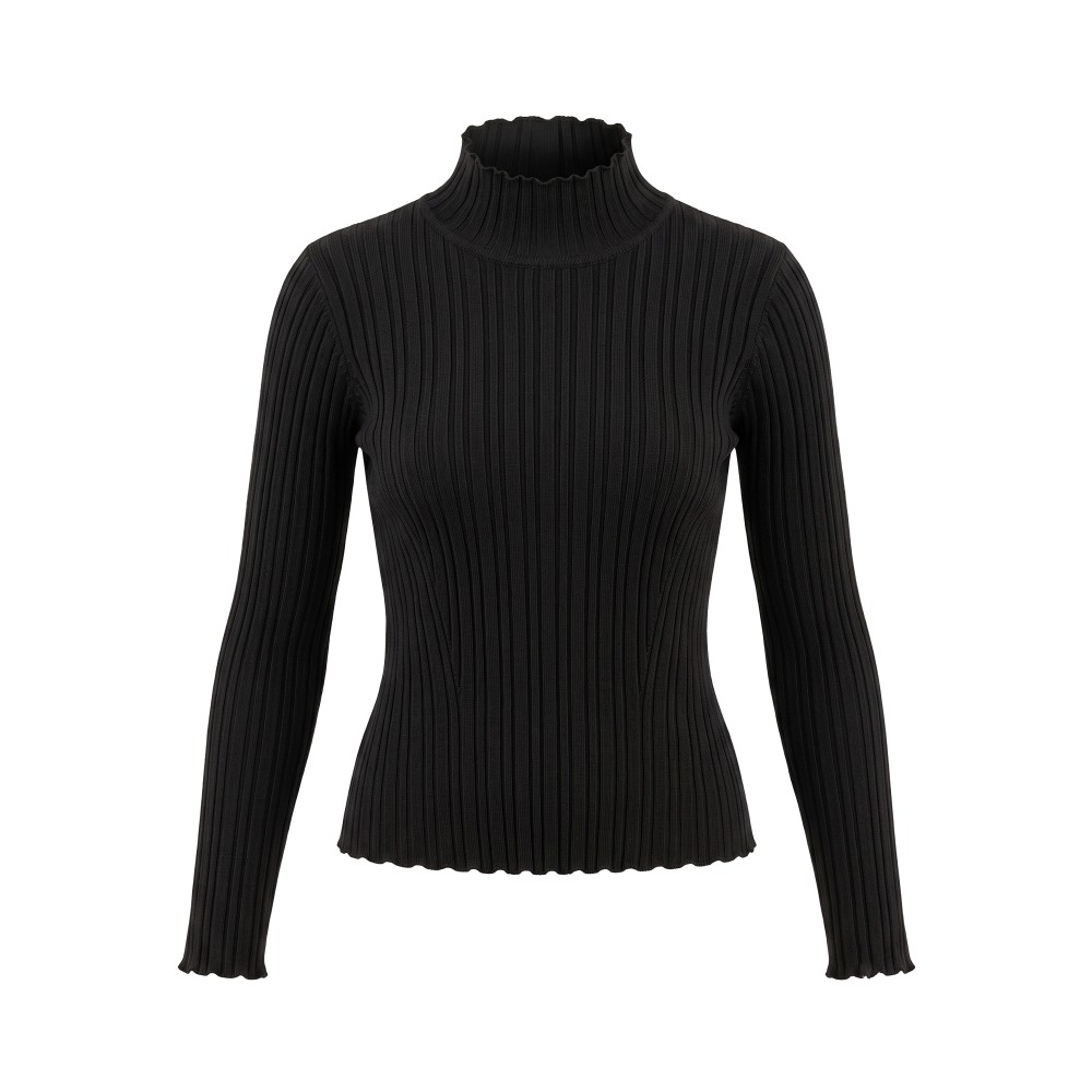 TWIN-SET Lupetto nero a...
