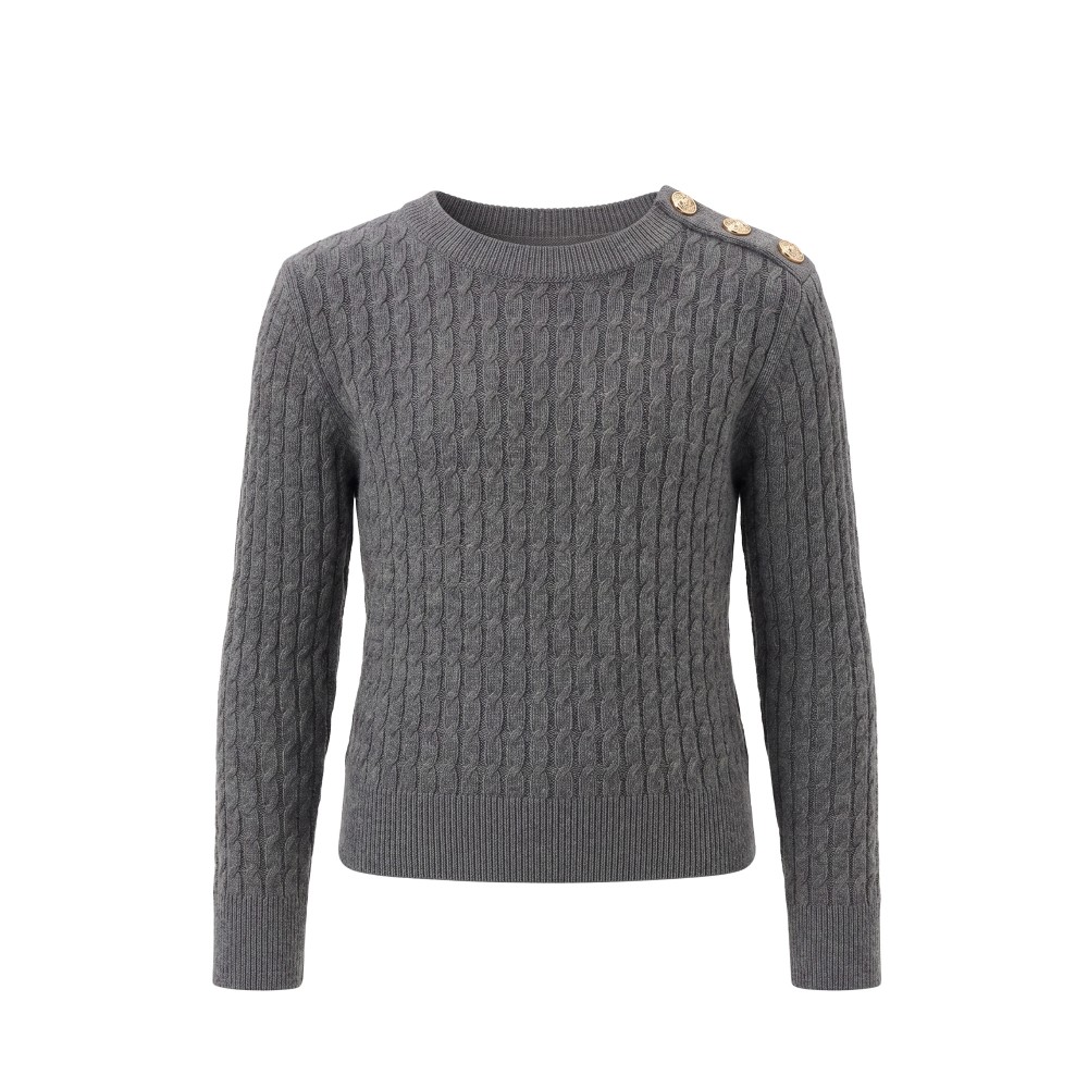 TWIN-SET Maglia grigia con...