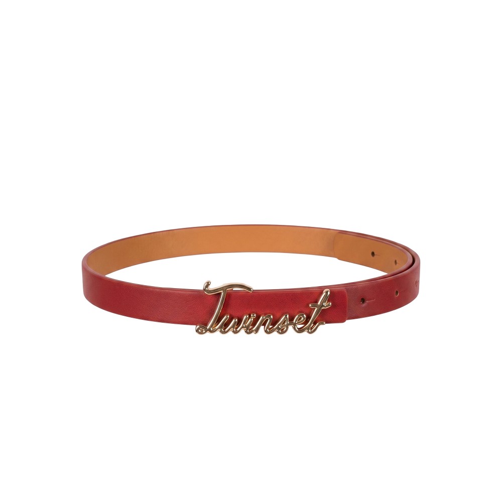 TWIN-SET Cintura bordeaux...