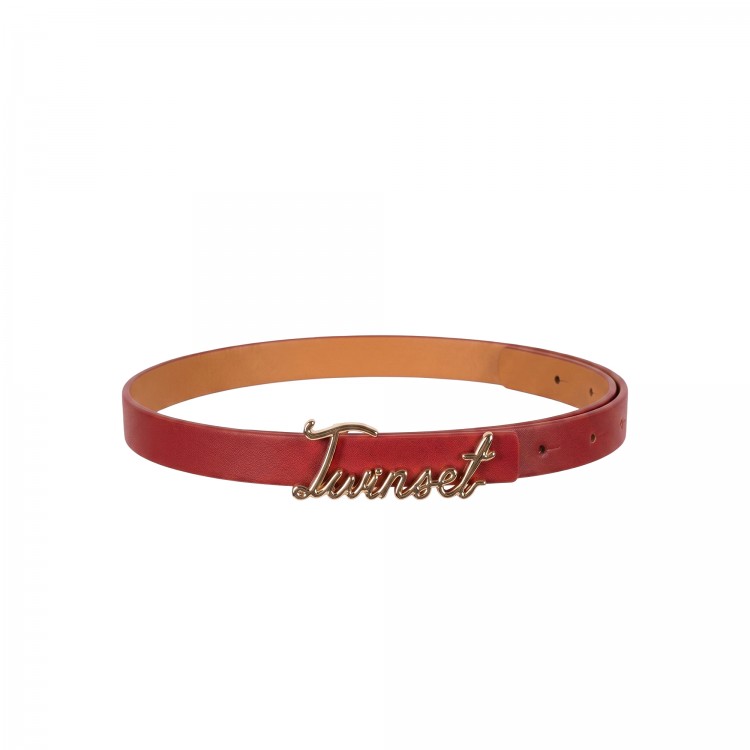 TWIN-SET Cintura rossa e beige bambina