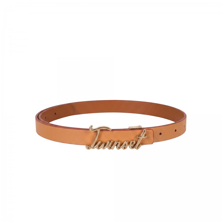 TWIN-SET Cintura rossa e beige bambina