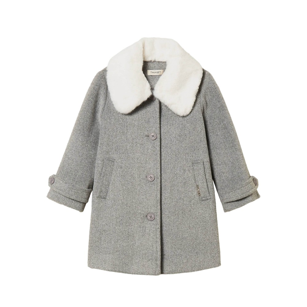 TWIN-SET Cappotto grigio...