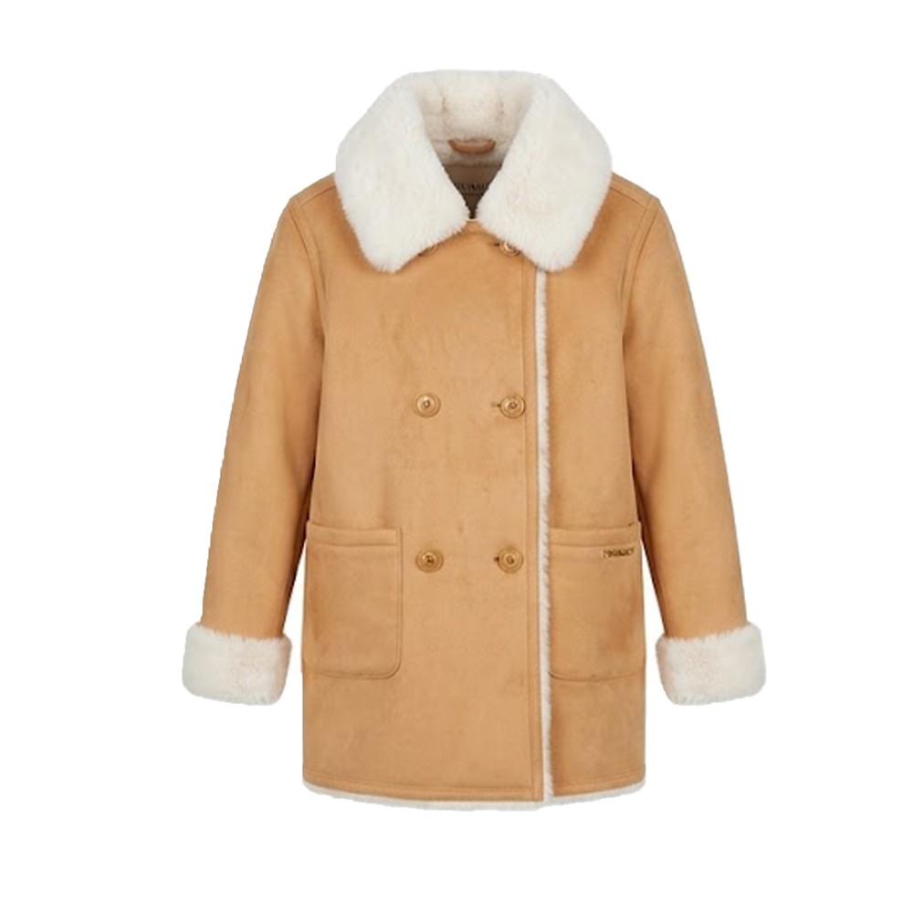TWIN-SET Cappotto beige...