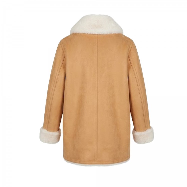 TWIN-SET Cappotto beige doppiopetto bambina