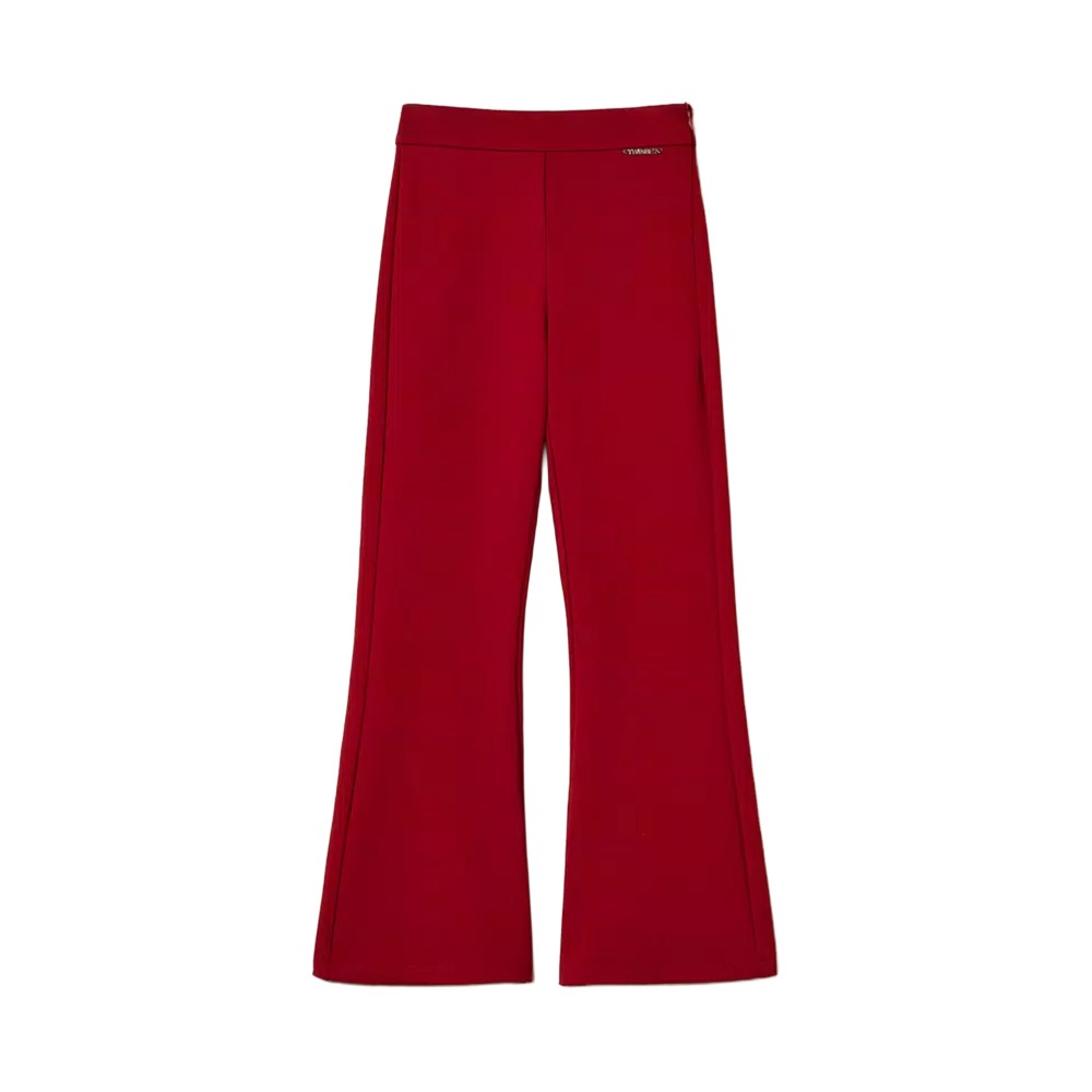 TWIN-SET Pantaloni bordeaux...