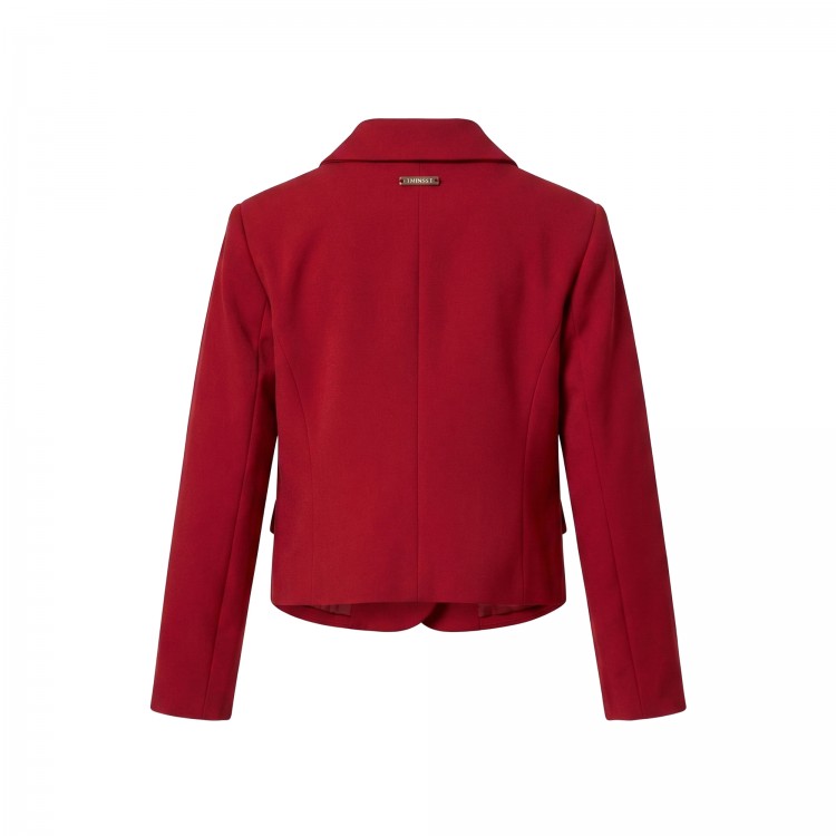 TWIN-SET Blazer bordeaux cropped bambina