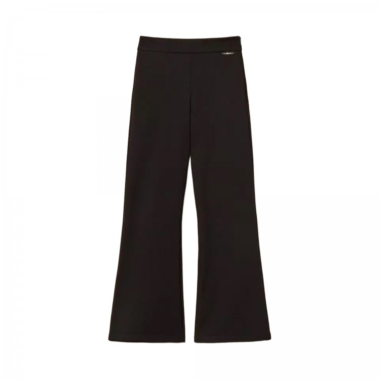 TWIN-SET Pantaloni neri flare bambina