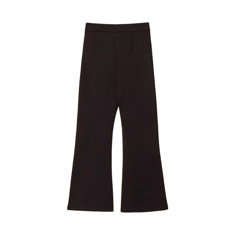 TWIN-SET Pantaloni neri flare bambina