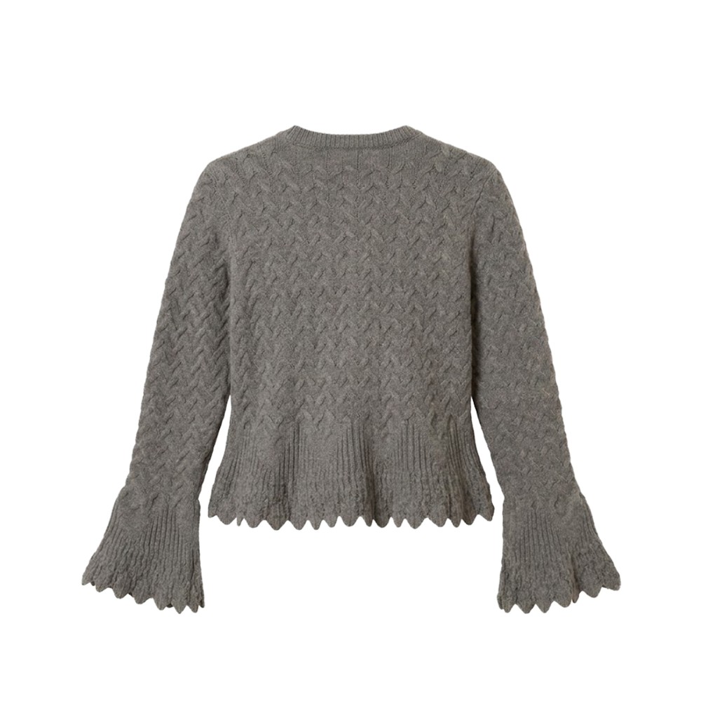 TWIN-SET Cardigan grigio in...
