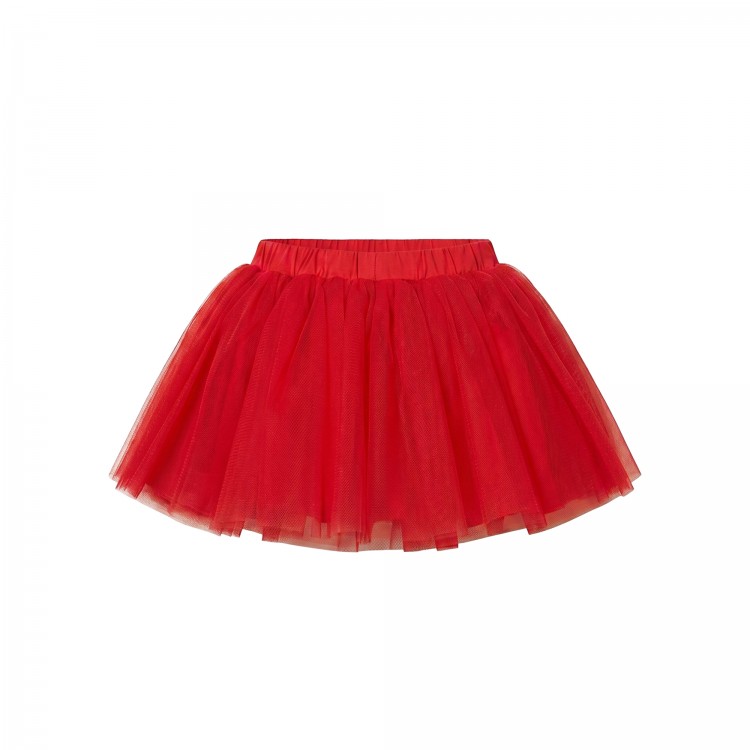 TWIN-SET Gonna rossa in tulle bambina