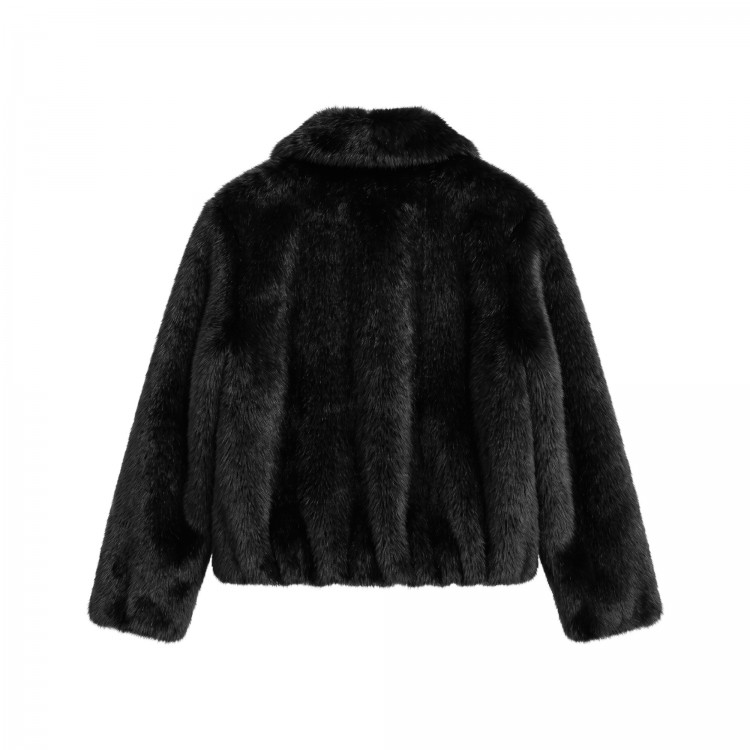 TWIN-SET BOMBER.NERO