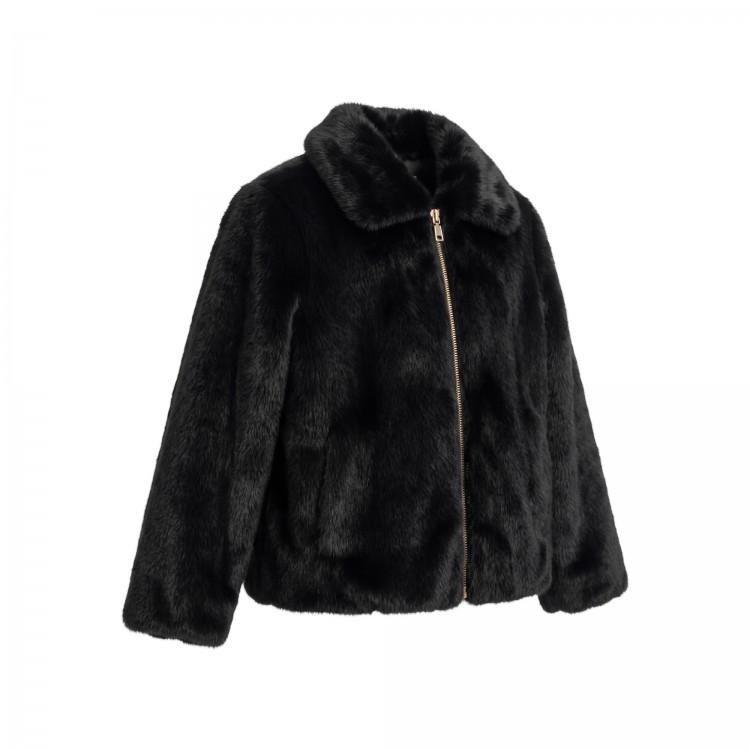 TWIN-SET BOMBER.NERO