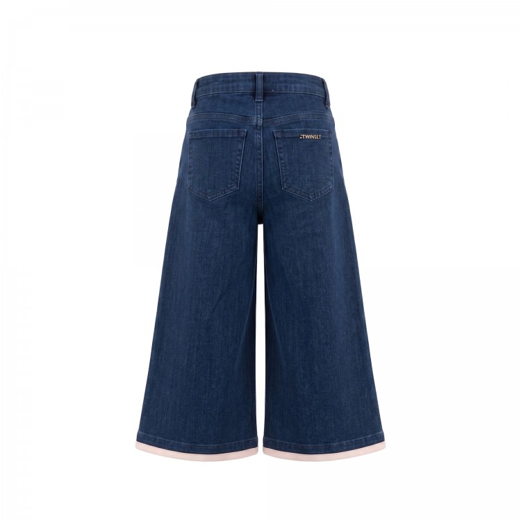 TWIN-SET PANTALONE.DENIM RINSE