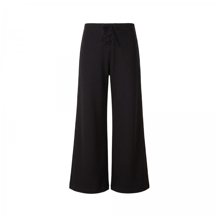 PATRIZIA PEPE Pantaloni neri wide leg bambina