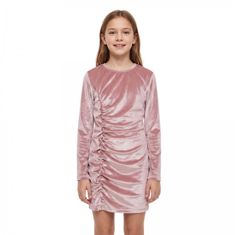 PATRIZIA PEPE Abito rosa drappeggiato bambina