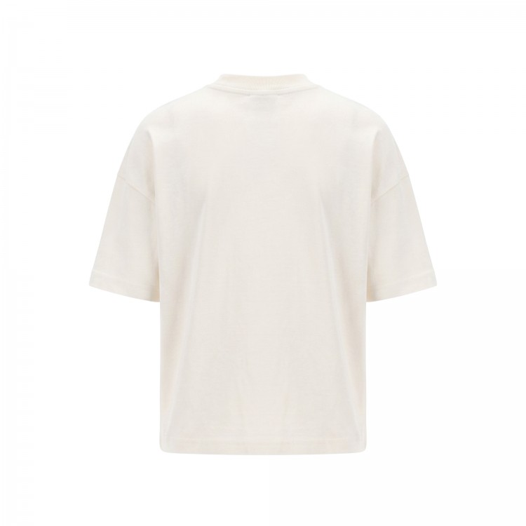 PALM ANGELS T-shirt avorio con stampa Bear bambini