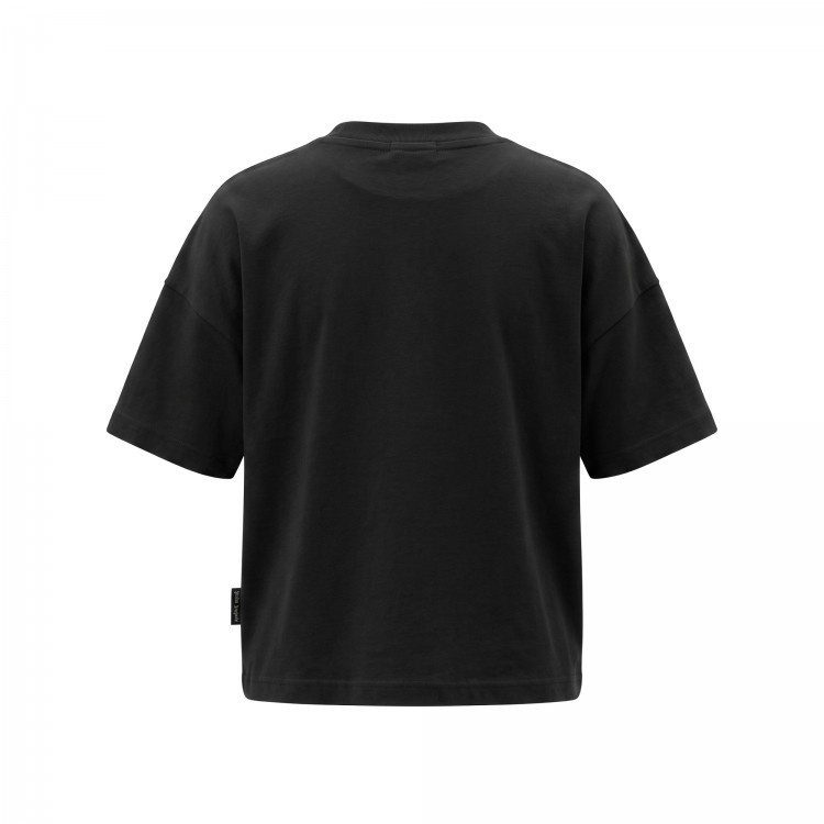PALM ANGELS T-shirt nera con stampa Bear bambini